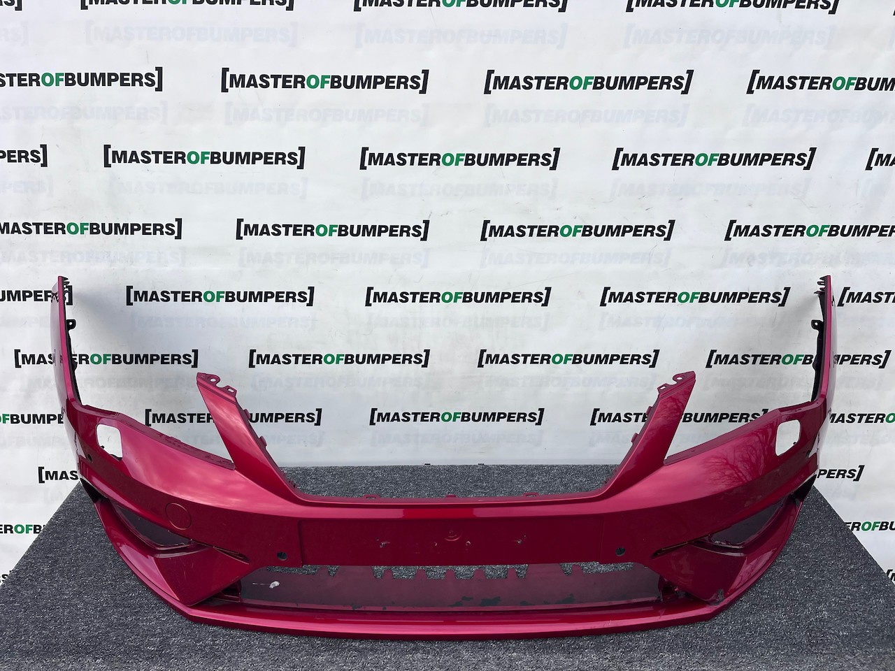 Seat Leon Fr Mk3 Lift Hatchback 2017-2019 Front Bumper 4 Pdc Jets Genuine [o654]