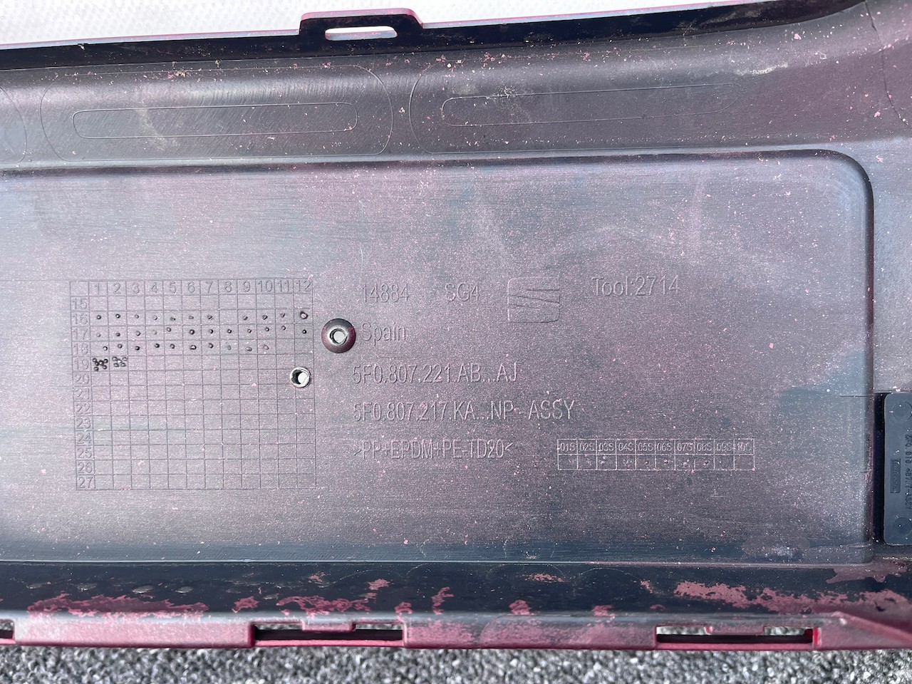 Seat Leon Fr Mk3 Lift Hatchback 2017-2019 Front Bumper 4 Pdc Jets Genuine [o654]