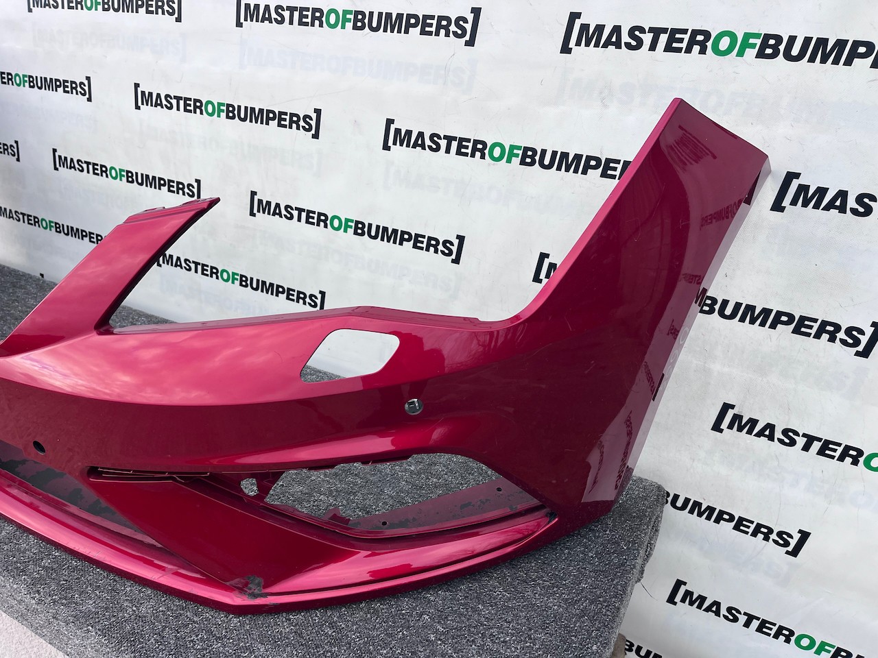 Seat Leon Fr Mk3 Lift Hatchback 2017-2019 Front Bumper 4 Pdc Jets Genuine [o654]