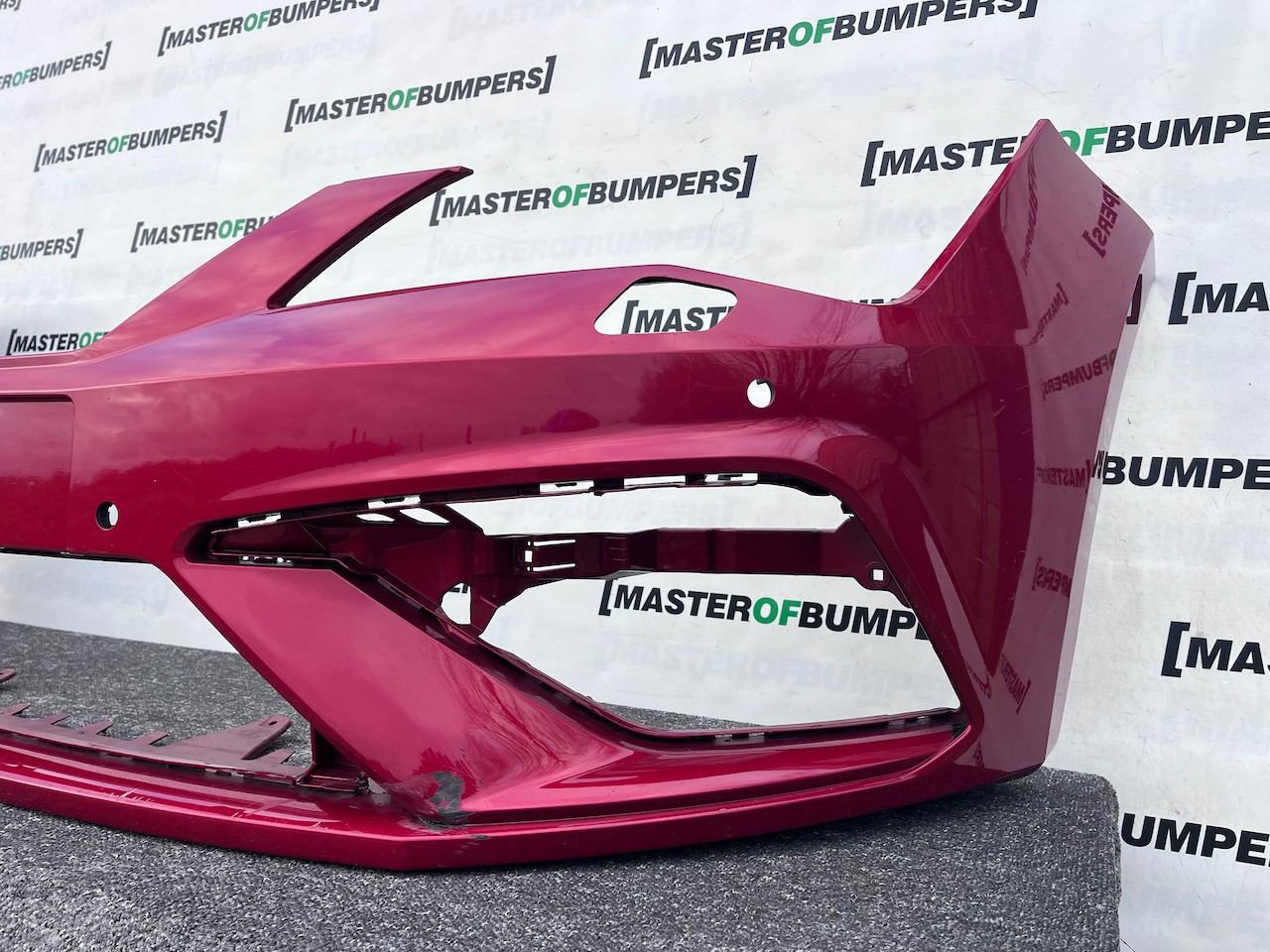 Seat Leon Fr Mk3 Lift Hatchback 2017-2019 Front Bumper 4 Pdc Jets Genuine [o654]