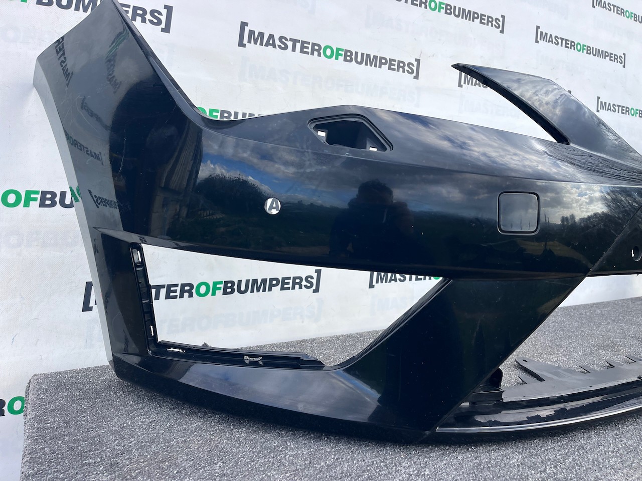 Seat Leon Fr Mk3 Hatchback 2013-2016 Front Bumper 4 Pdc Jets Genuine [o663]