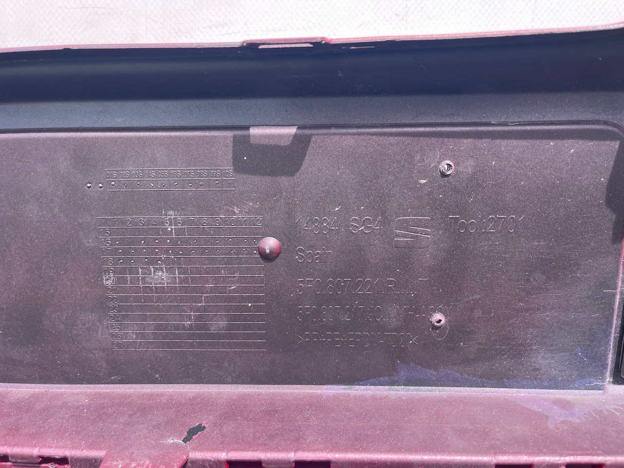 Seat Leon Se Technology Lift 2016-2019 Front Bumper 4 Pdc No Jet Genuine [o704]