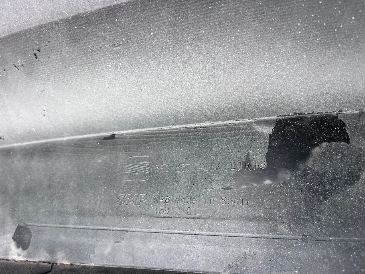 Seat Leon Fr Estate Only Mk3 2012-2017 Rear Bumper 4 Pdc Genuine [o740]
