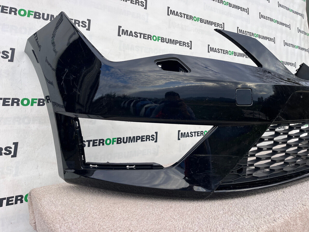 Seat Leon Fr Hatchback Mk3 2013-2016 Front Bumper No Pdc + Jets Genuine [o555]