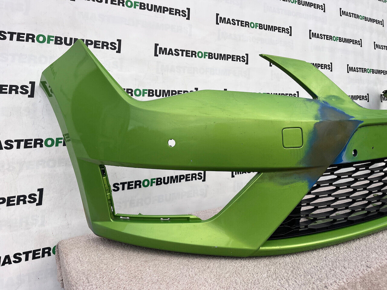 Seat Leon Fr Hatchback Mk3 2013-2016 Front Bumper 4 Pdc No Jets Genuine [o552]