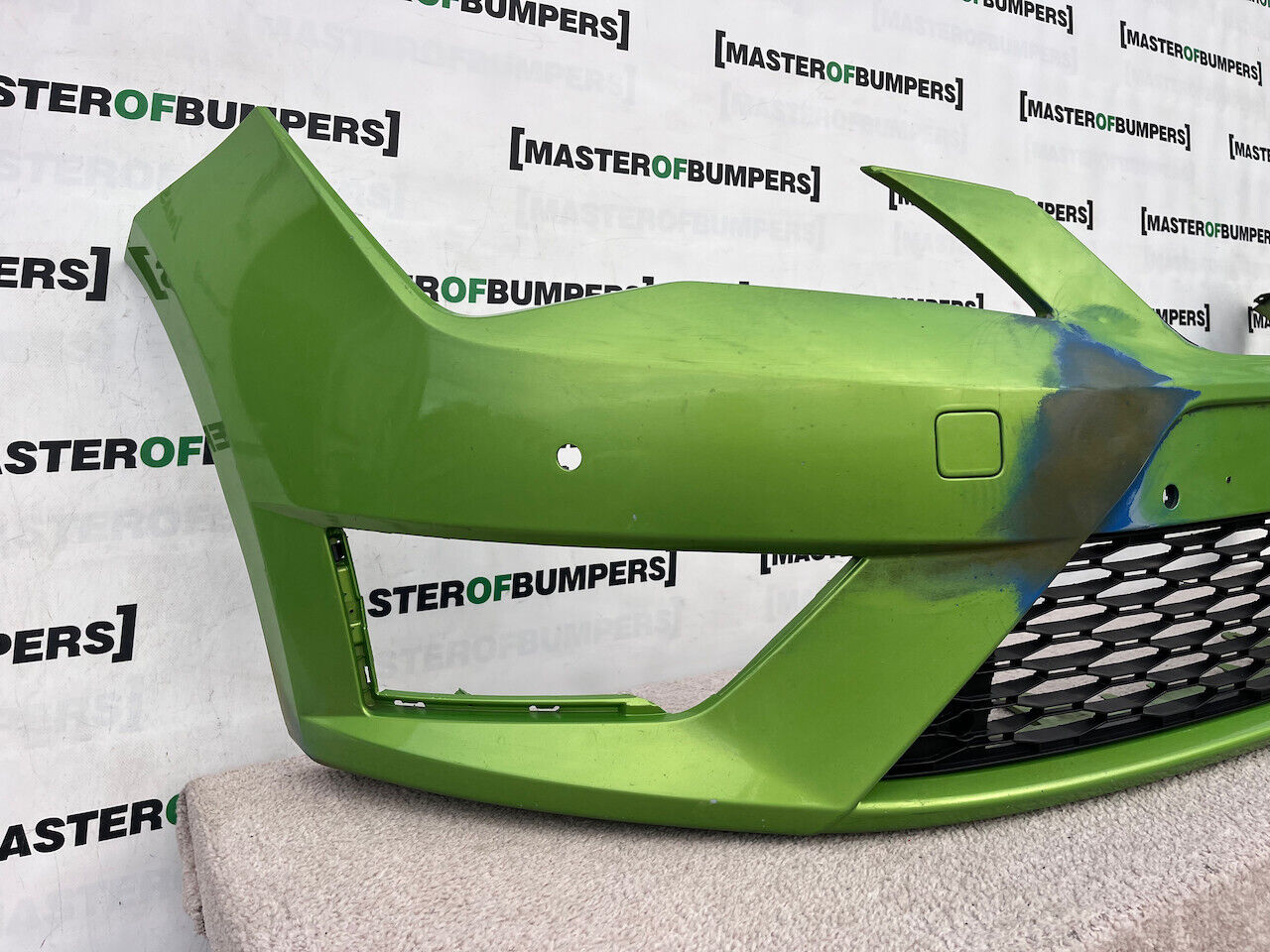 Seat Leon Fr Hatchback Mk3 2013-2016 Front Bumper 4 Pdc No Jets Genuine [o552]