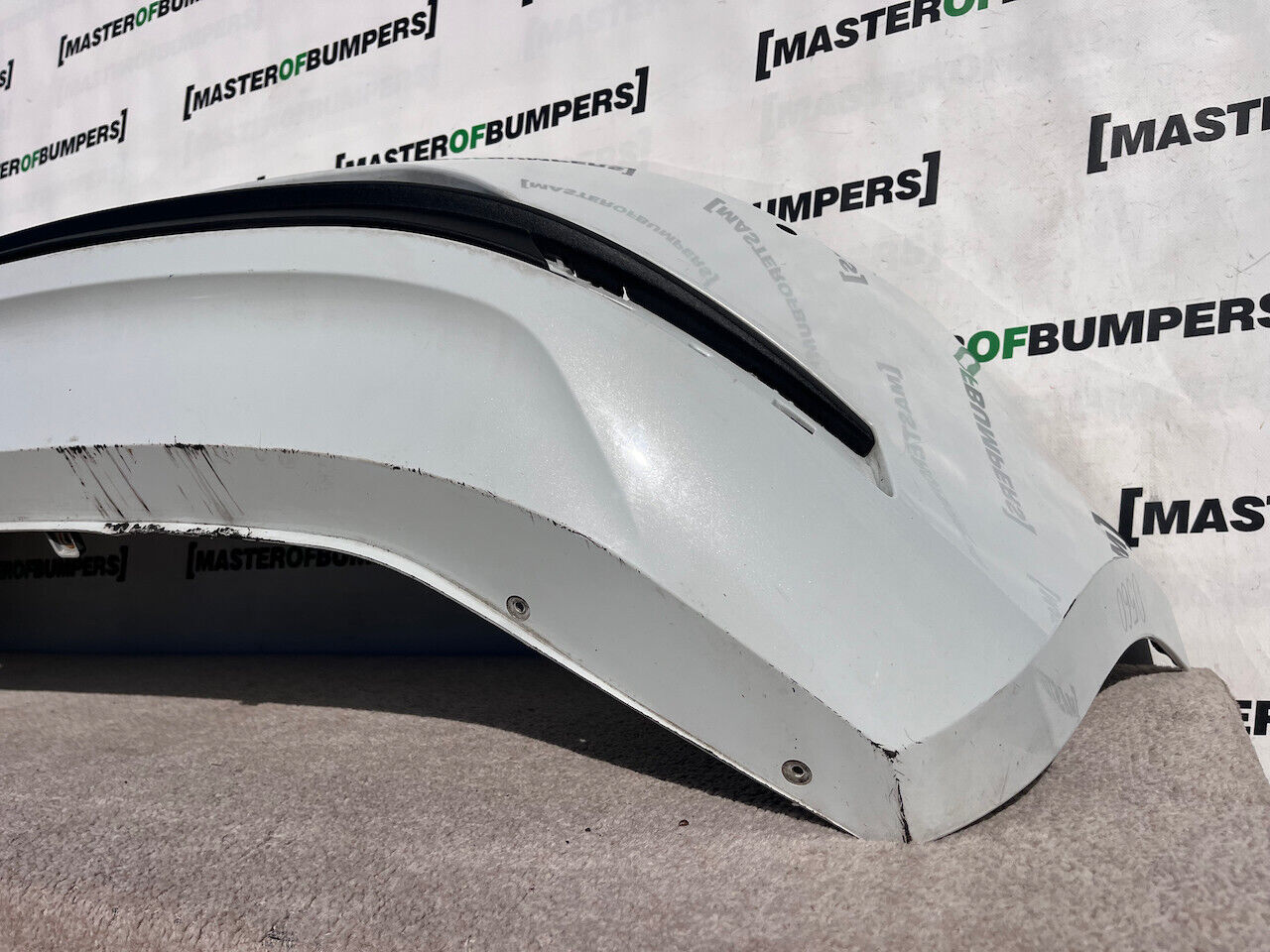 Seat Leon Fr Hatchback 2013-2016 Rear Bumper 4 Pdc White Genuine [o560]