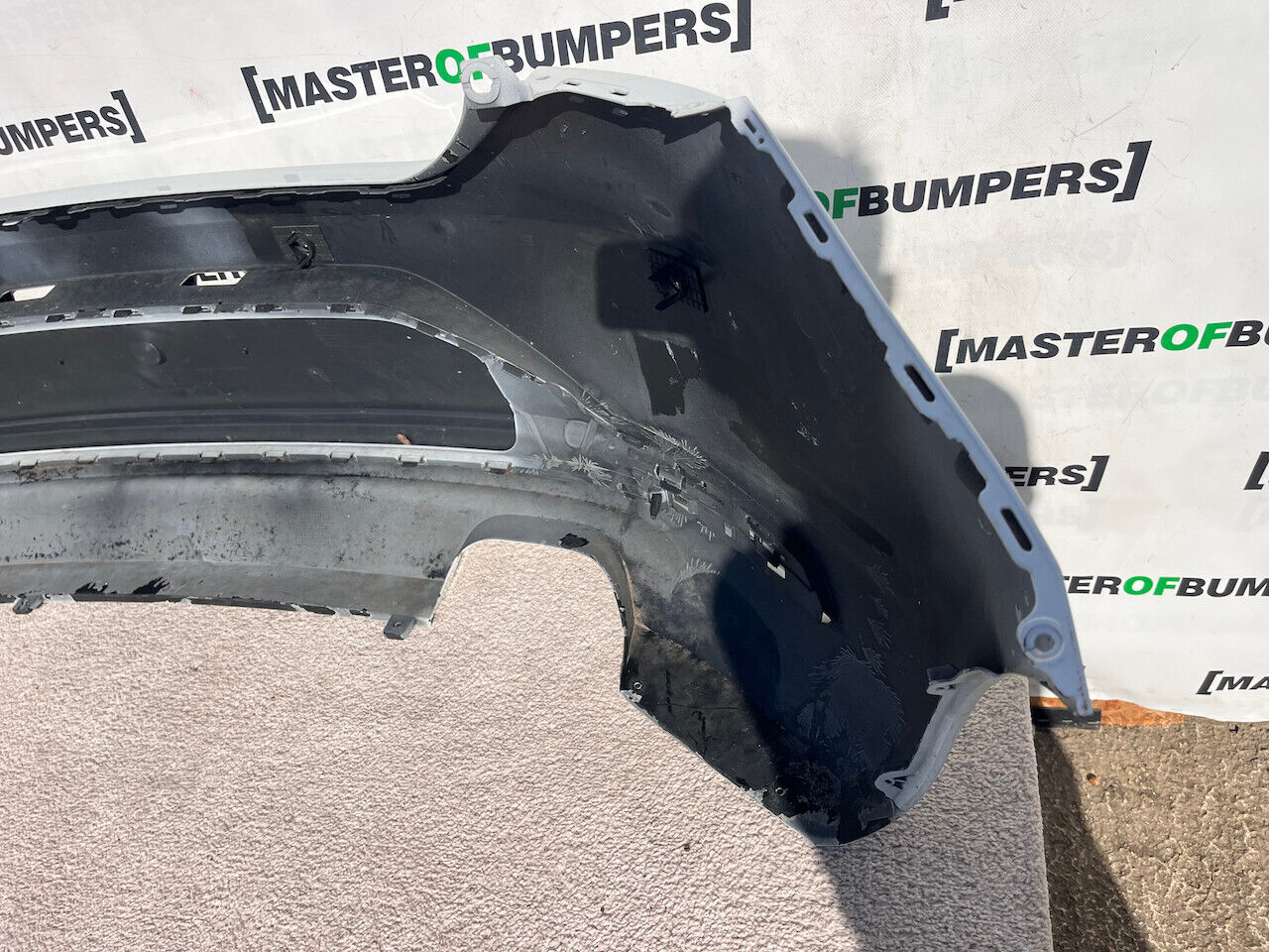 Seat Leon Fr Hatchback 2013-2016 Rear Bumper 4 Pdc White Genuine [o560]