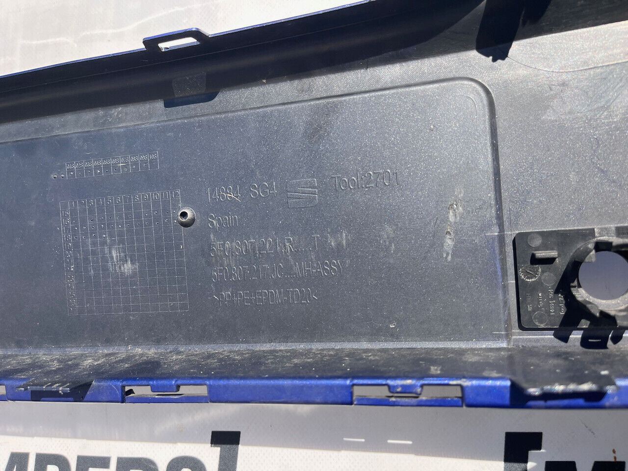 Seat Leon Se Technology Lift 2016-2019 Front Bumper 4 Pdc +jet Genuine [o563]