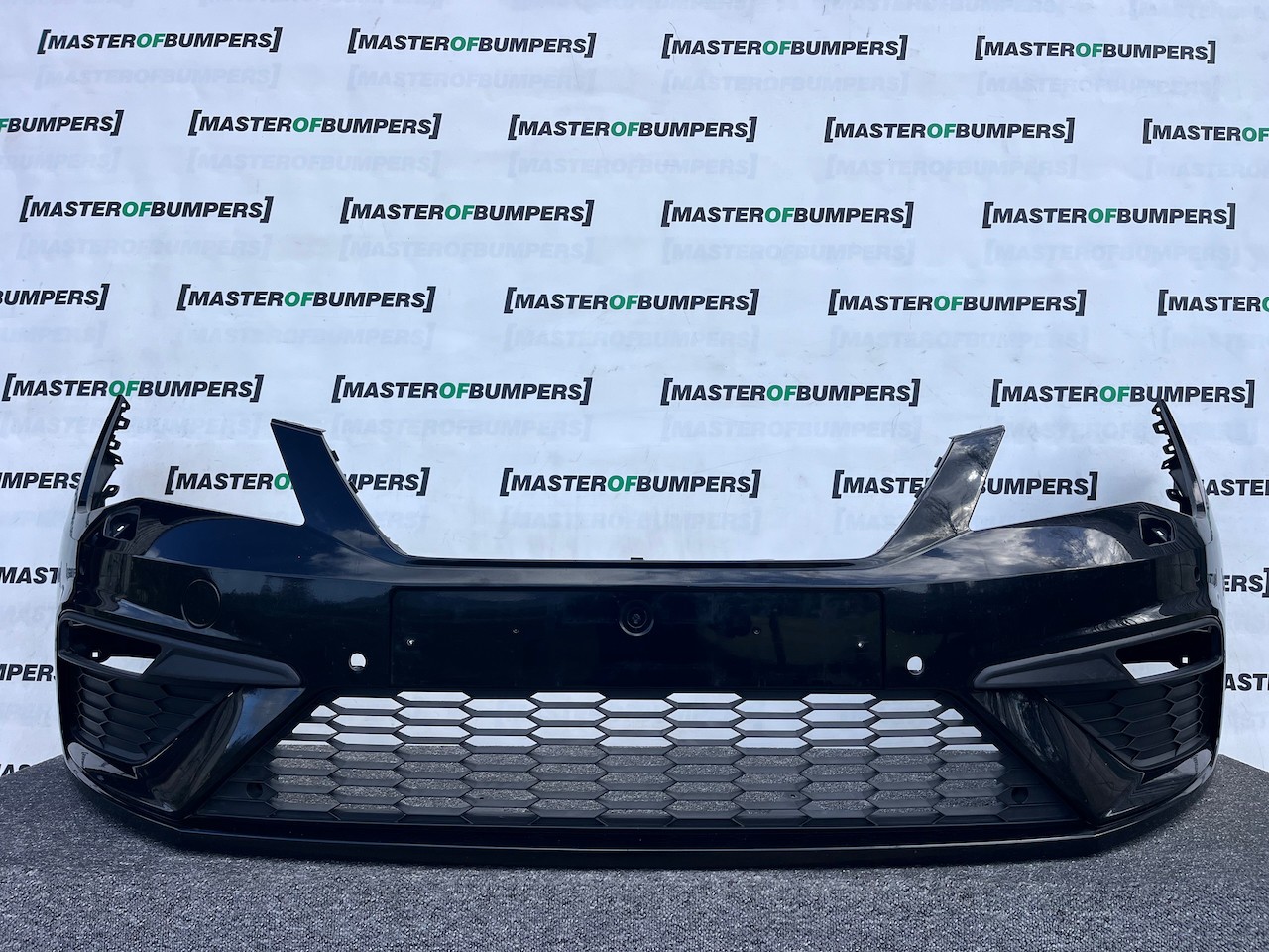 Seat Leon Fr Mk3 Lift Hatchback 2017-2019 Front Bumper 4 Pdc Jets Genuine [o657]