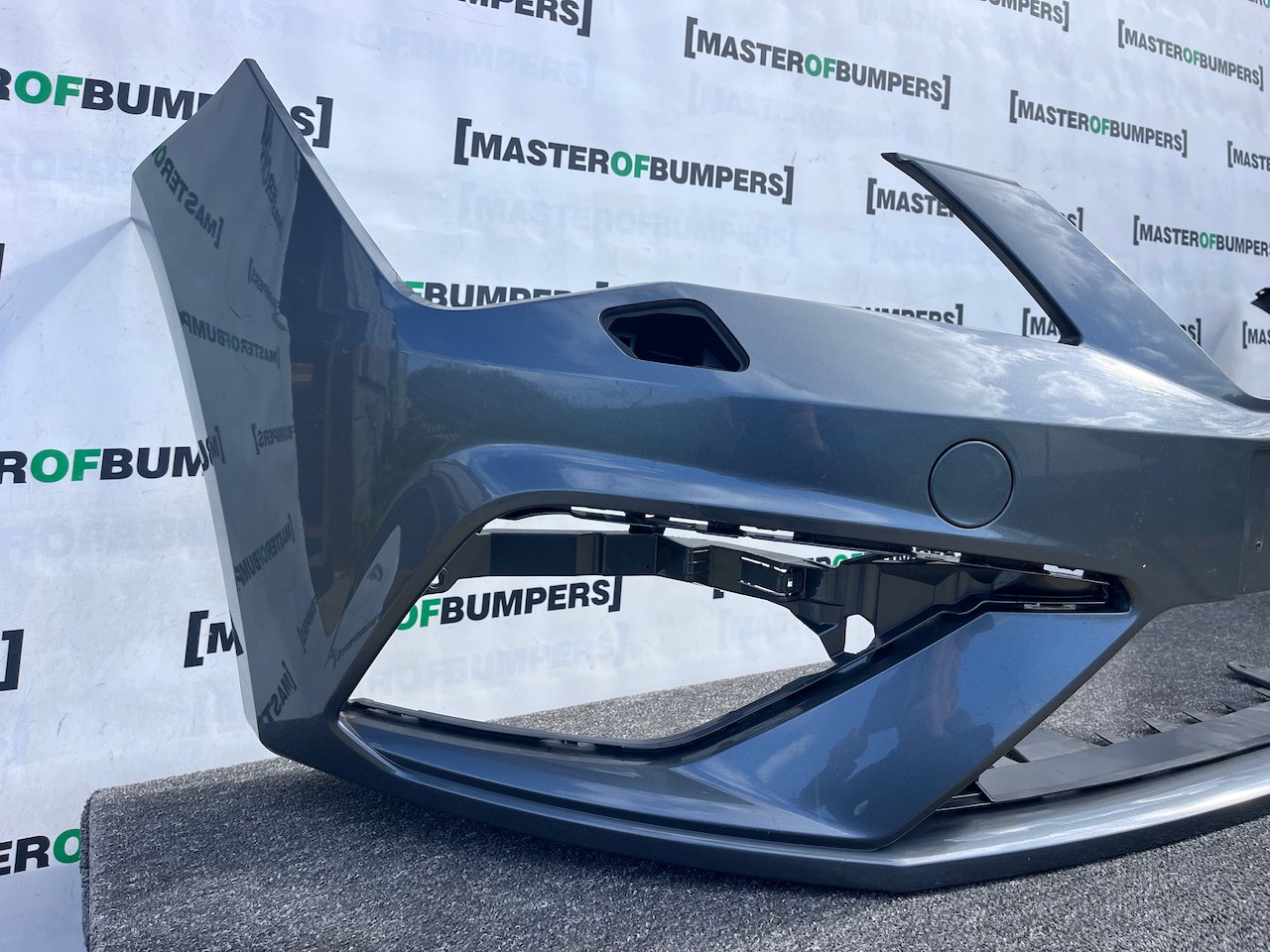 Seat Leon Fr Mk3 Lift Hatchback 2017-2019 Front Bumper No Pdc Jet Genuine [o659]