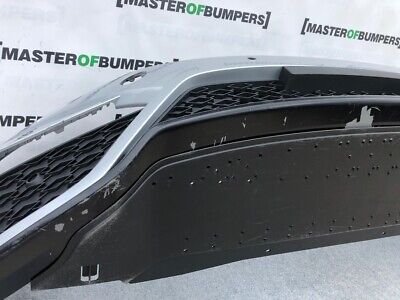 Skoda Octavia Vrs Mk4 2020-on Front Bumper Silver 4 X Pdc & Jets Genuine [s276]