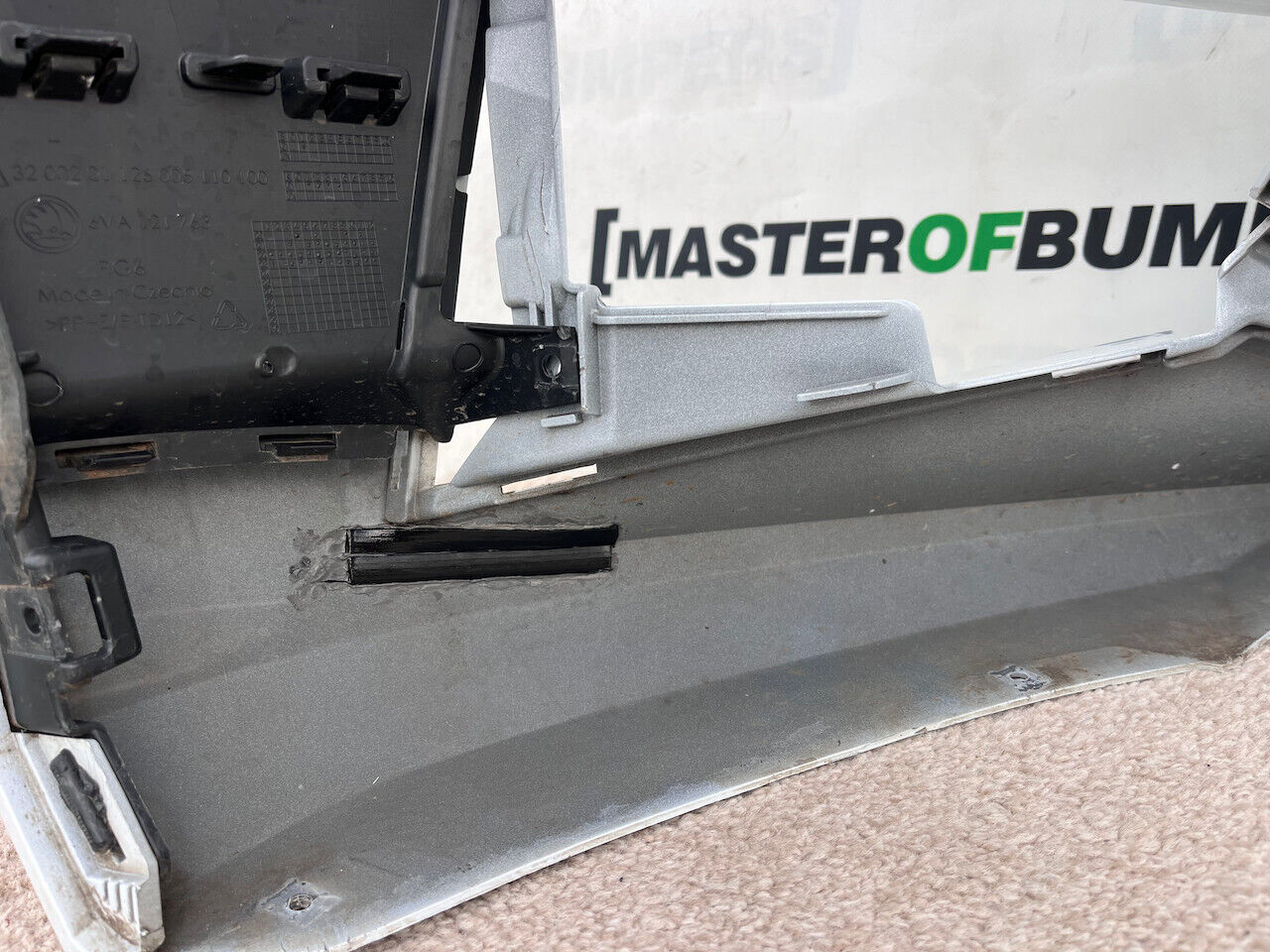 Skoda Fabia Se Hatchback Mk4 2021-2024 Front Bumper White Genuine [s537]