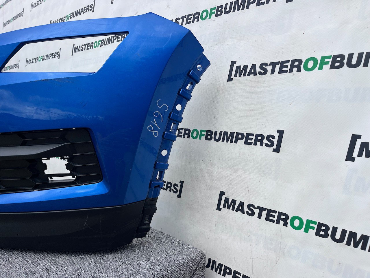 Skoda Kodiaq Se Basic Mk1 2016-2021 Front Bumper Blue 4 Pdc Genuine [s618]