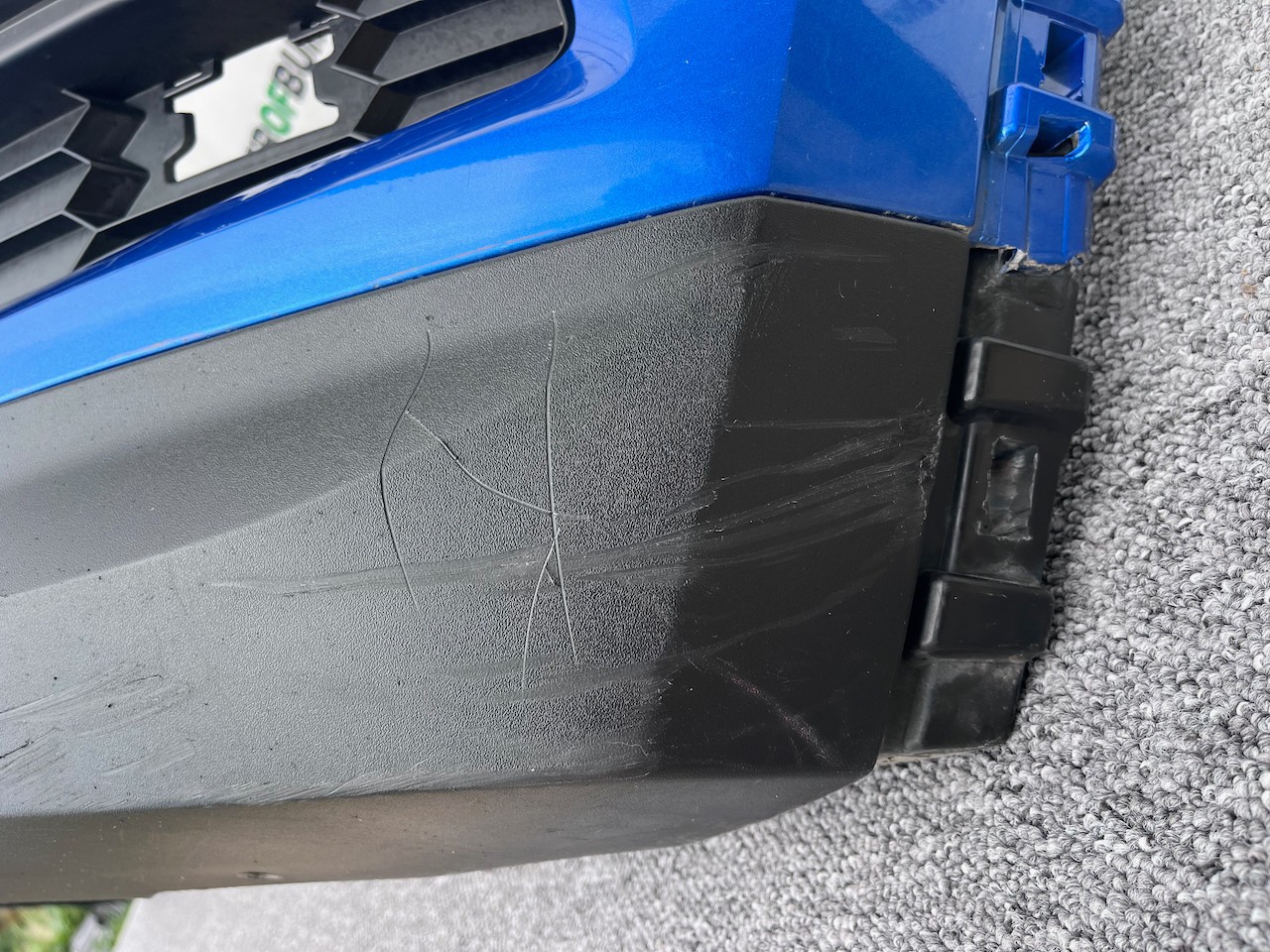 Skoda Kodiaq Se Basic Mk1 2016-2021 Front Bumper Blue 4 Pdc Genuine [s618]