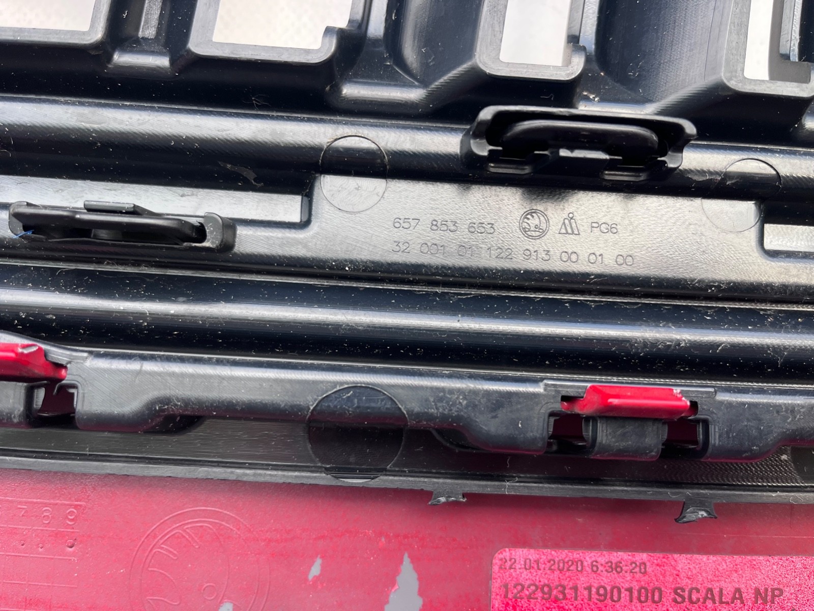 Skoda Scala Monte Carlo Hatchback 2019-2023 Front Bumper 4 Pdc Genuine [s558]