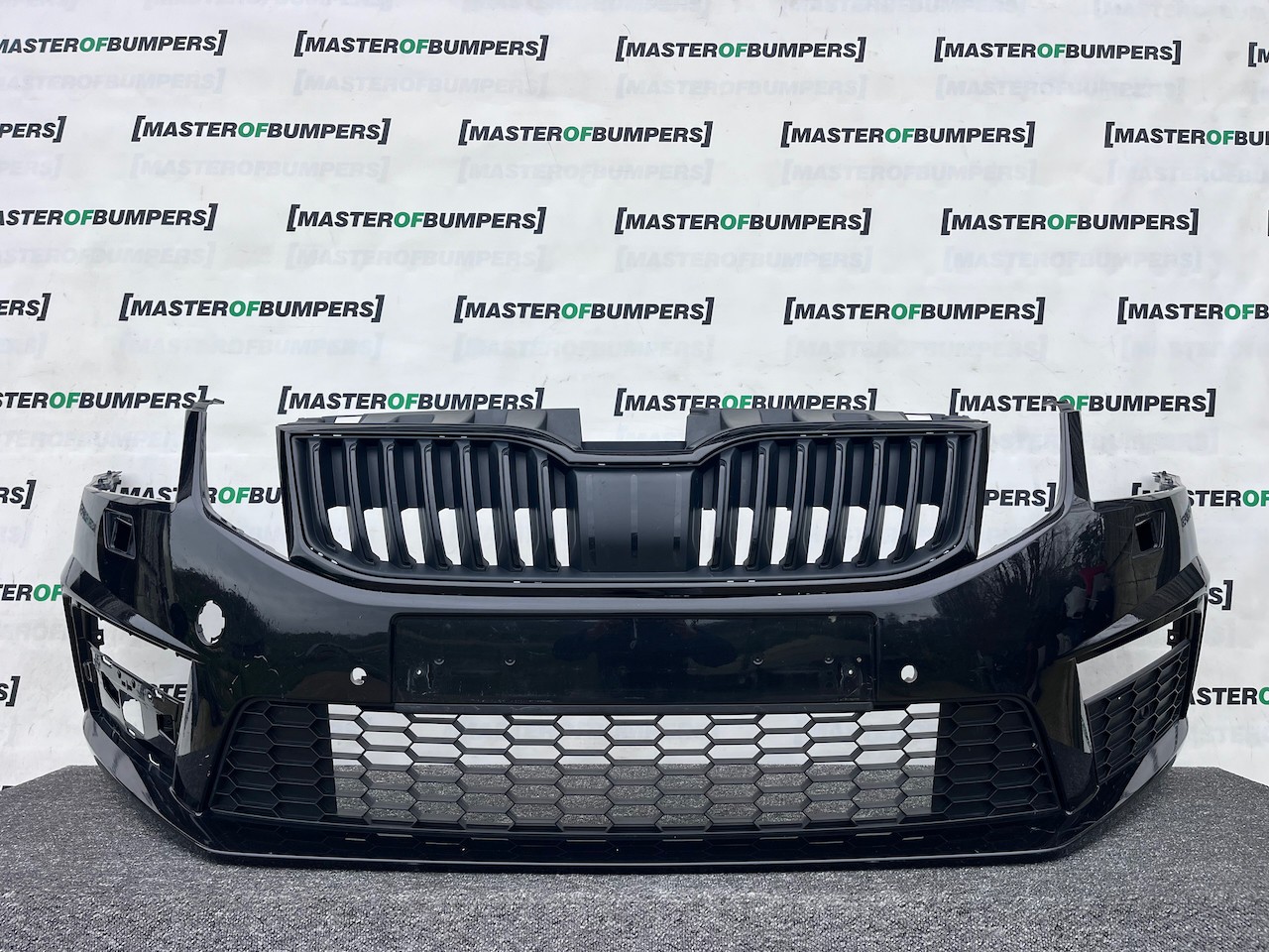 Skoda Octavia Vrs Mk3 Lift 2016-2019 Front Bumper 4 Pdc +jets Genuine [s695]