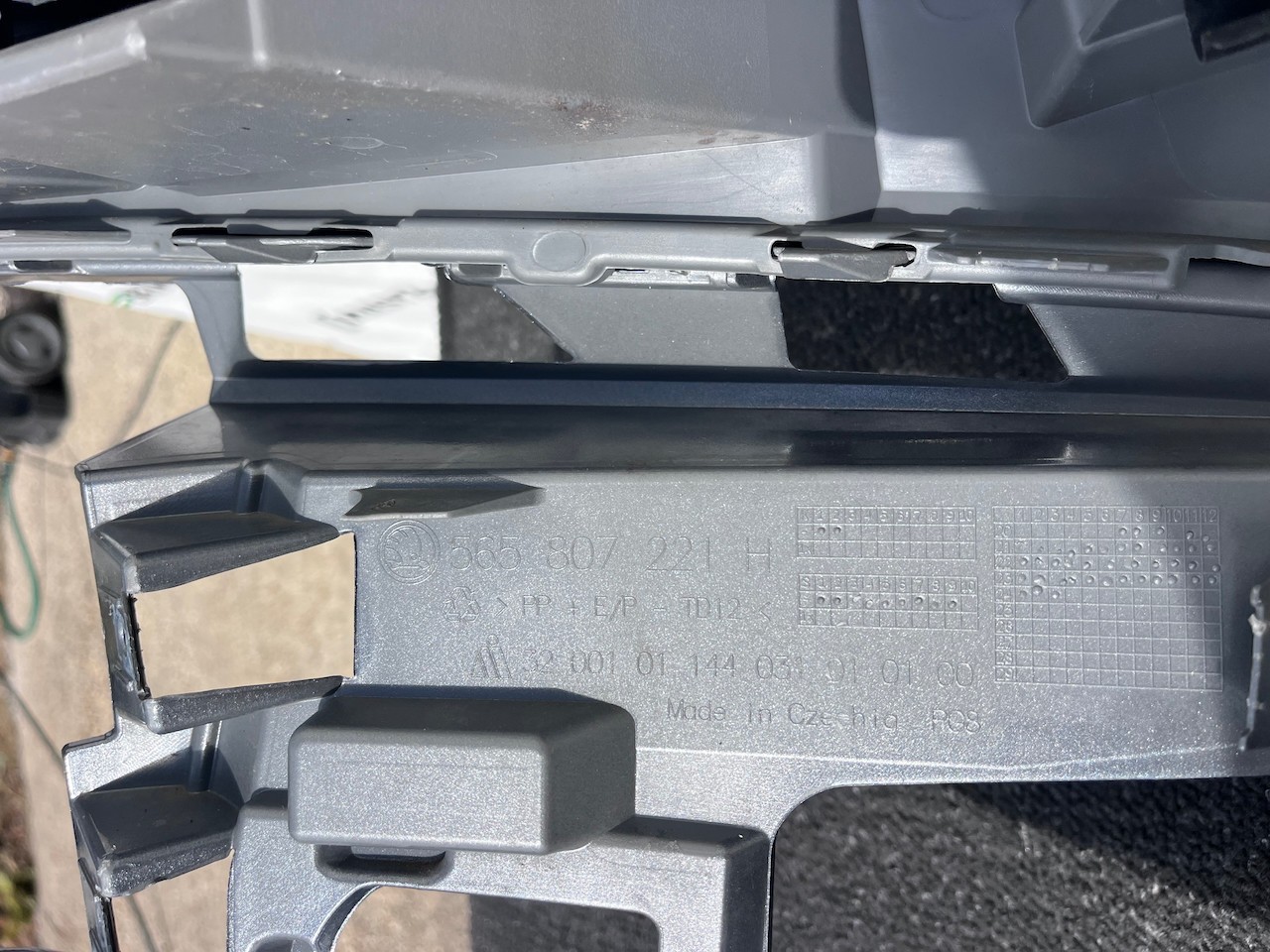 Skoda Kodiaq Se Monte Carlo Mk1 Lift 2021-2024 Front Bumper +jets Genuine [s744]