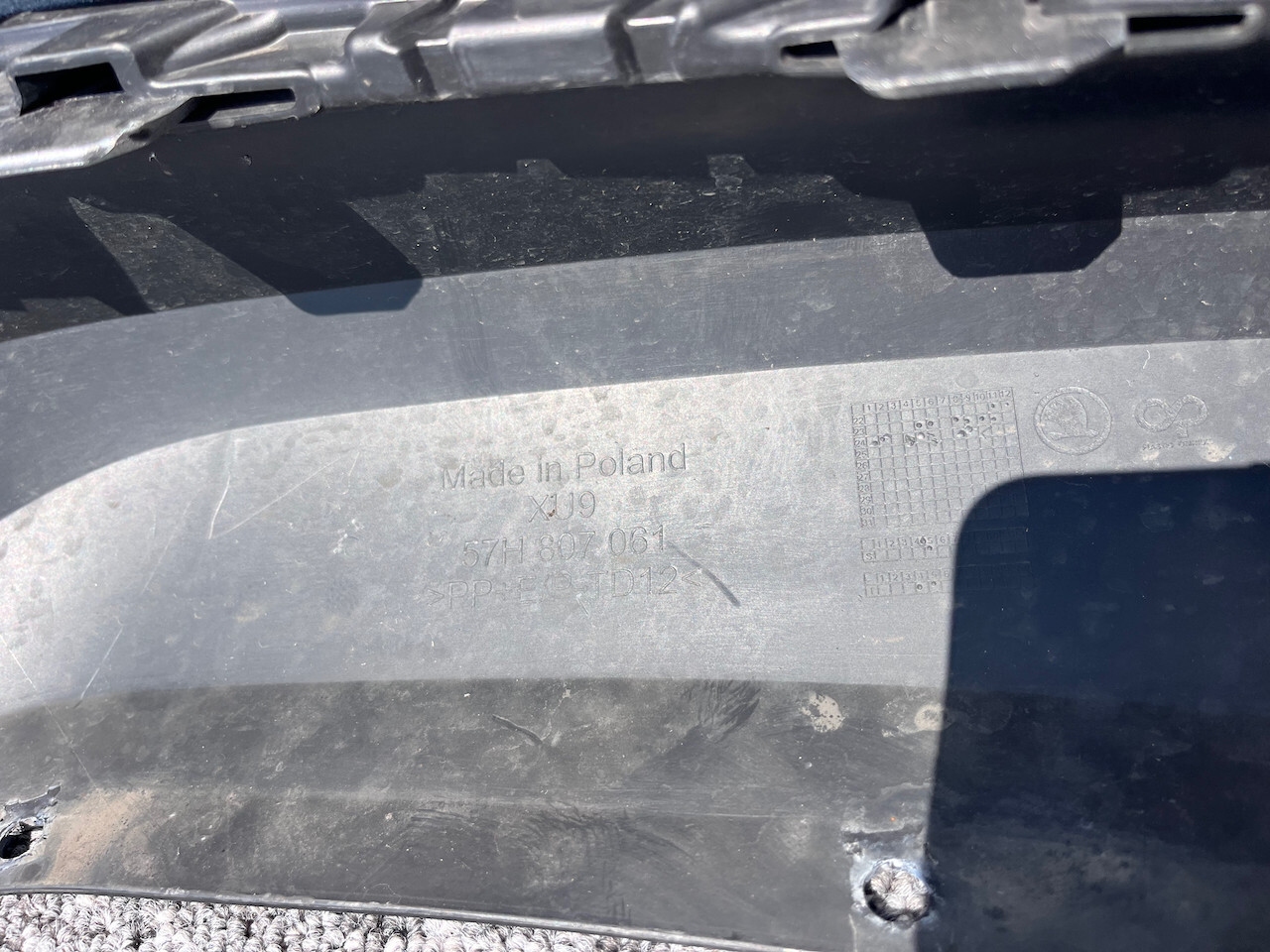 Skoda Kodiaq Se Sel Mk2 Suv 2024-on Front Bumper Silver Genuine [s578]