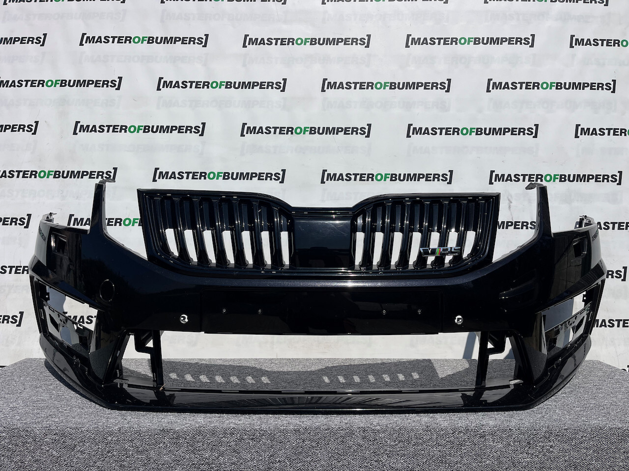 Skoda Octavia Vrs Mk3 Lift 2016-2019 Front Bumper 6 Pdc + Jets Genuine [s580]