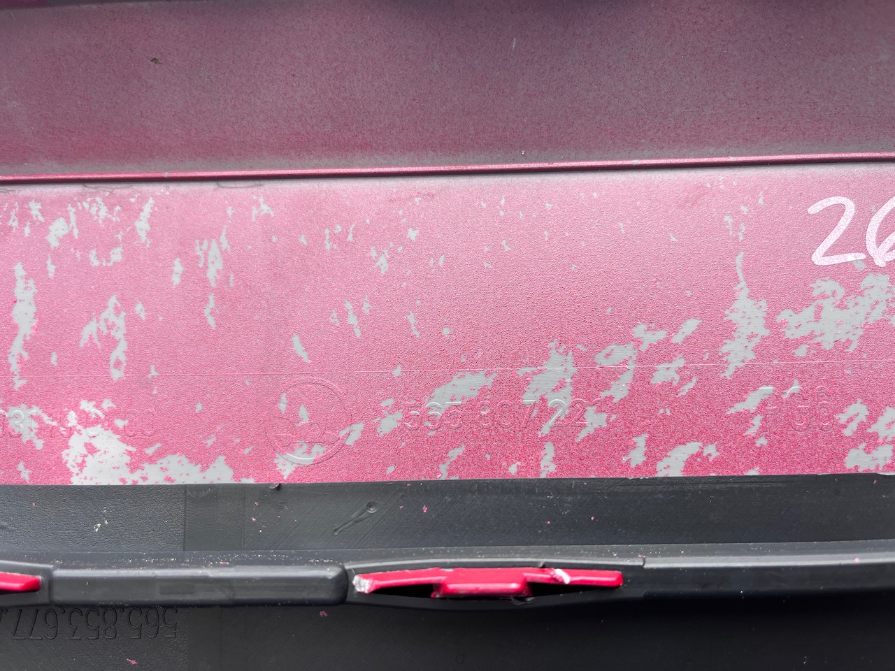 Skoda Kodiaq Se Basic Mk1 2016-2021 Front Bumper Red 4 Pdc Genuine [s619]