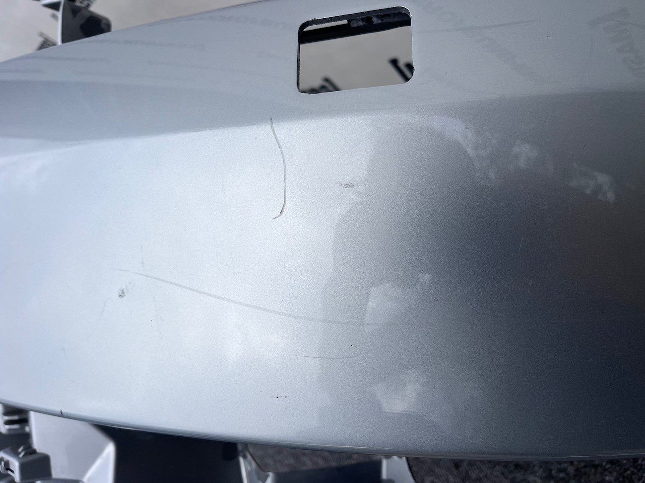 Skoda Rapid Spaceback 2012-2015 Front Bumper Red No Pdc Jets Genuine [s625]