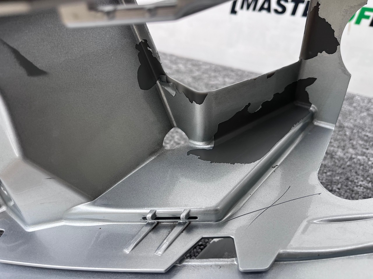 Skoda Rapid Spaceback 2012-2015 Front Bumper Red No Pdc Jets Genuine [s625]