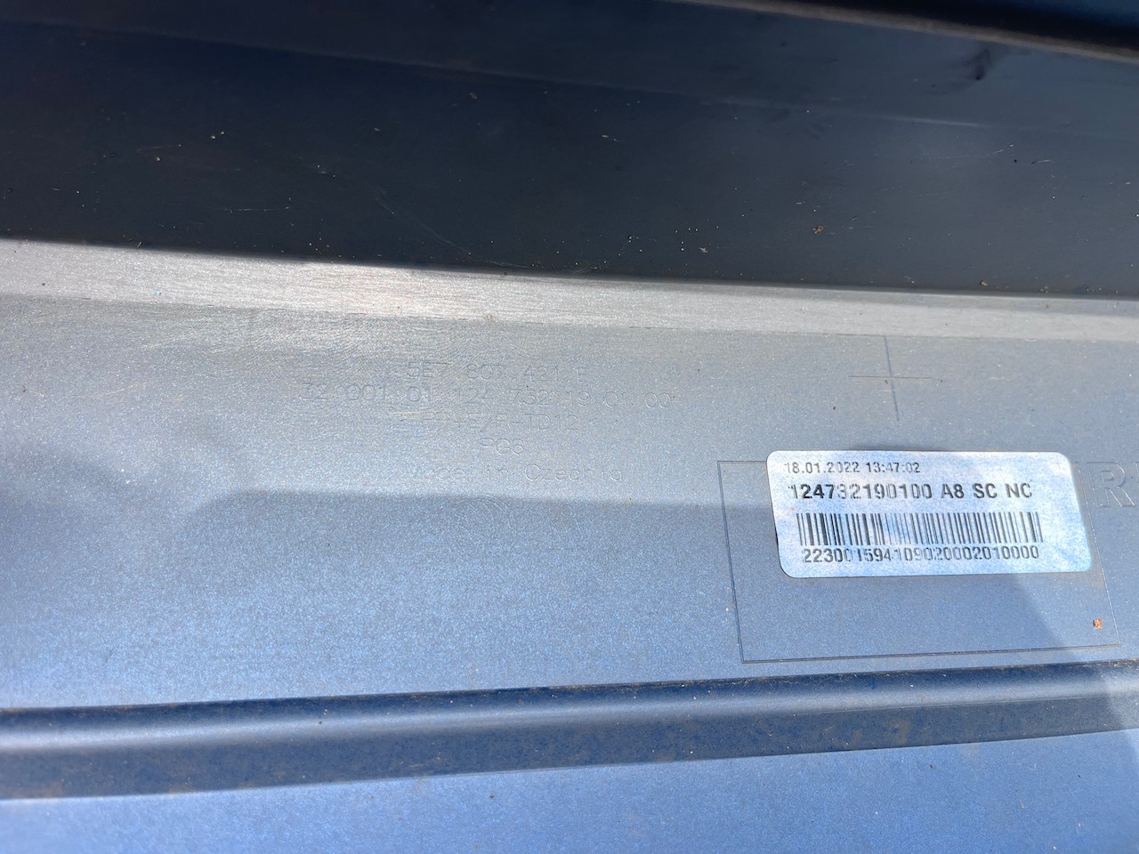 Skoda Octavia Scout Mk4 Estate 2020-2023 Rear Bumper 4 Pdc Genuine [s702]