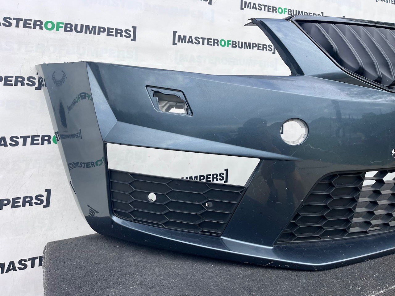 Skoda Octavia Vrs Mk3 2012-2016 Front Bumper 4 Pdc Jets Genuine [s748]