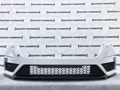 Skoda Octavia Vrs Mk4 2020-on Front Bumper In Whit 4 X Pdc & Jets Genuine [s277]