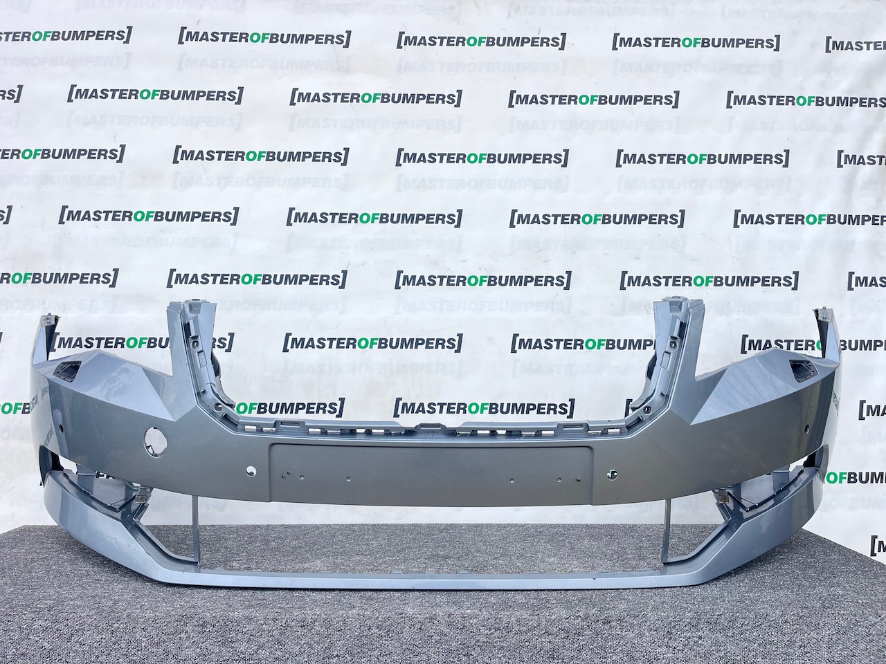 Skoda Superb Salon Estate Mk3 2015-2019 Front Bumper 4 Pdc +jets Genuine [s683]