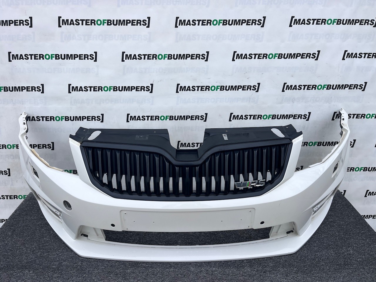 Skoda Octavia Vrs Mk3 2012-2016 Front Bumper 4 Pdc + Jets Genuine [s694]