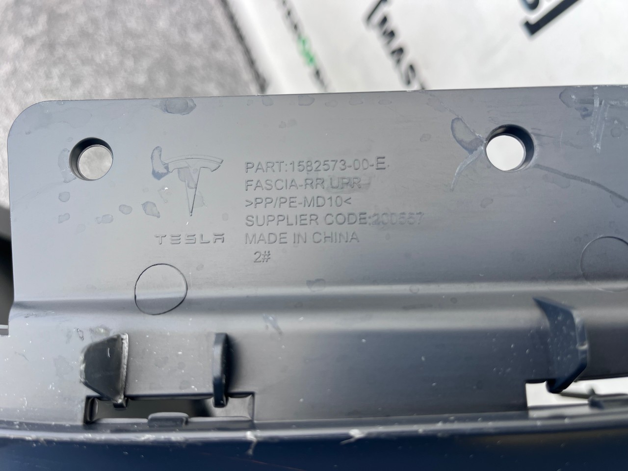 Tesla Model 3 Hatchback Lift 2024-on Rear Bumper In Primer Genuine [p531]