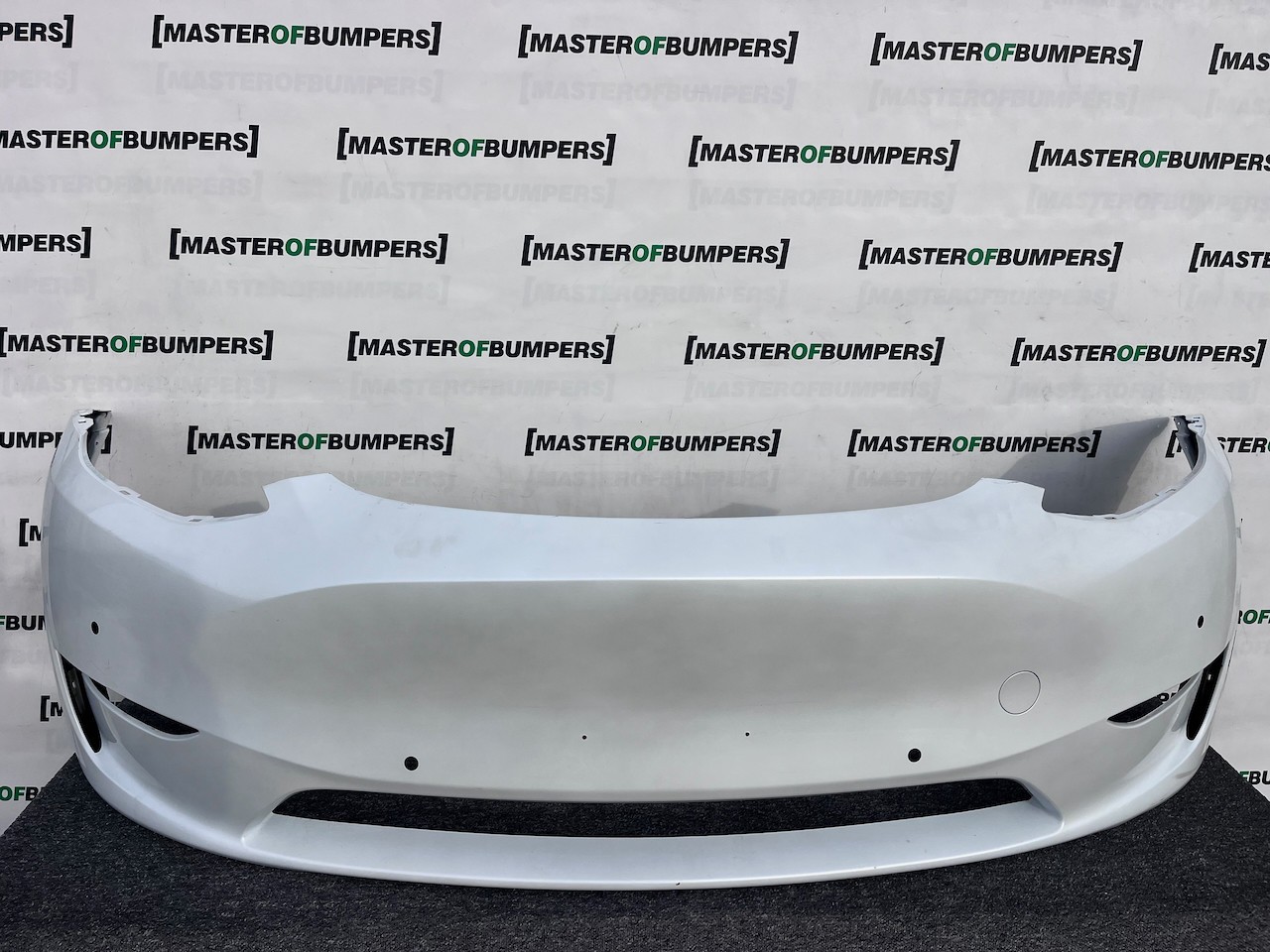 Tesla Y Model Y 2020-2024 Front Bumper White 6 Pdc Genuine [p613]