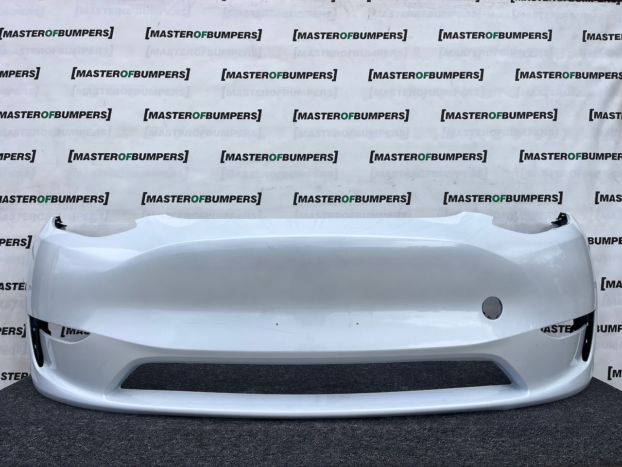 Tesla Y Model Y 2020-2024 Front Bumper White No Pdc Genuine [p631]