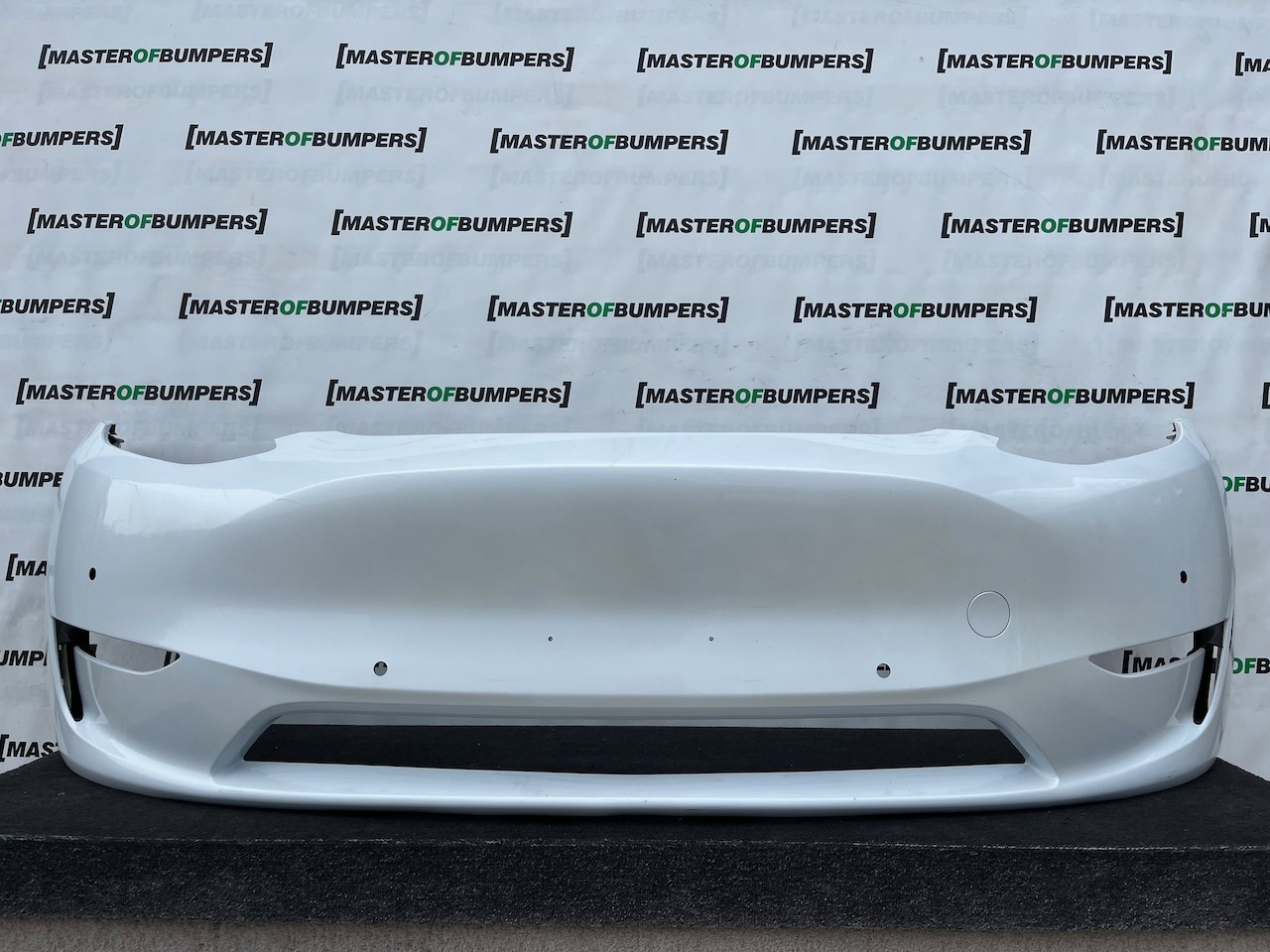 Tesla Y Model Y 2020-2024 Front Bumper White 6 Pdc Genuine [p613]