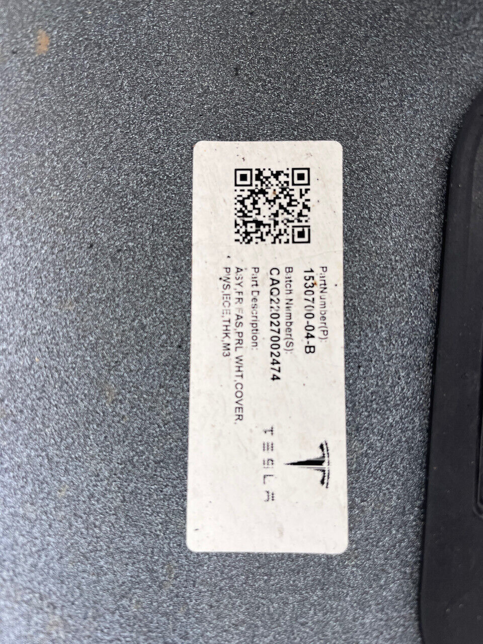 Tesla Model 3 Hatchback 2017-2023 Front Bumper 6 Pdc Genuine [p71]