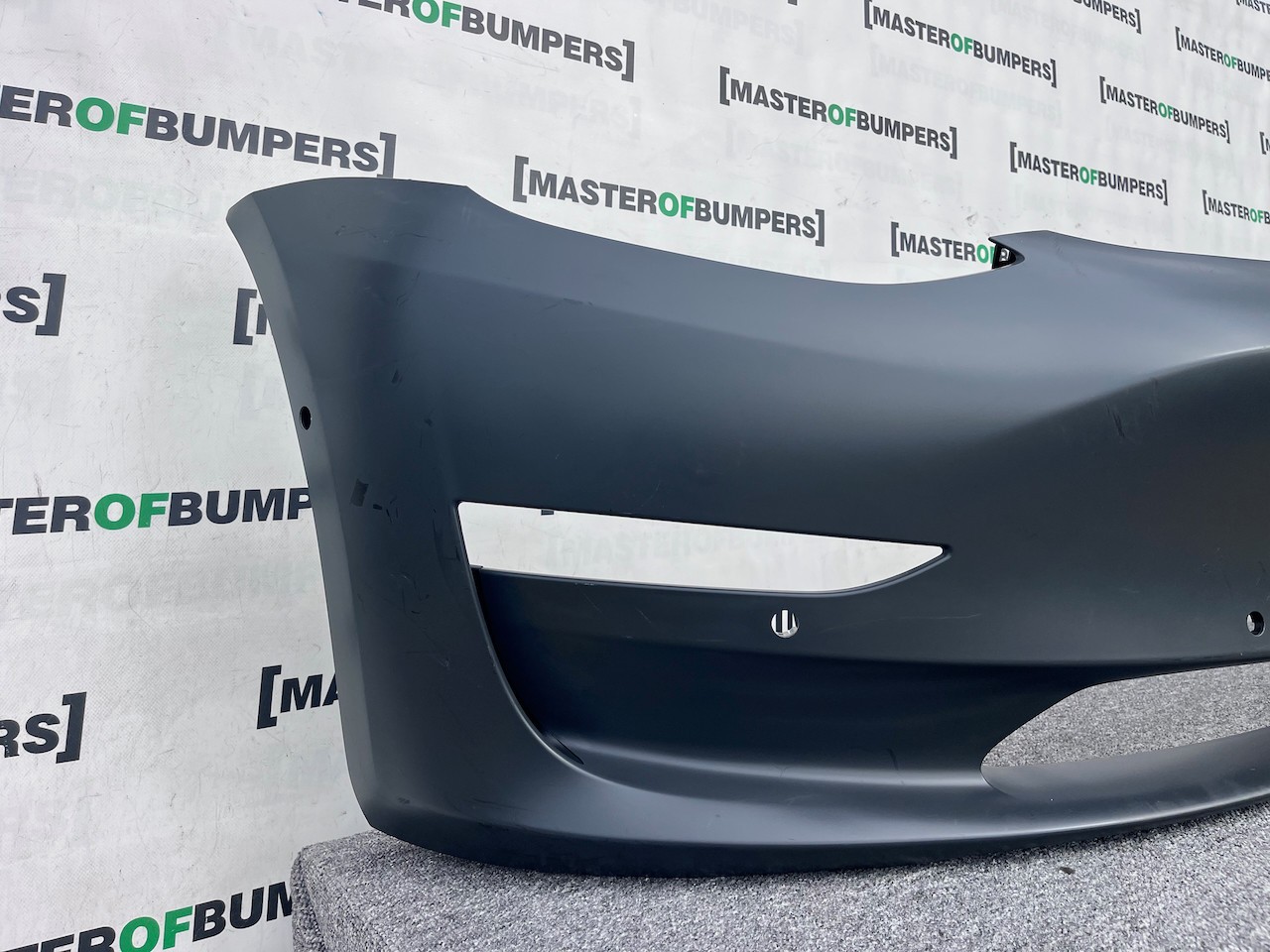 Tesla Model 3 Hatchback 2017-2023 Front Bumper In Primer 6 Pdc Genuine [p524]