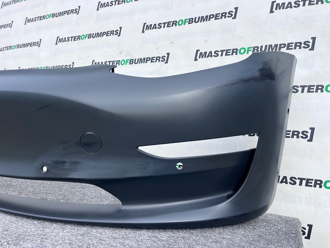 Tesla Model 3 Hatchback 2017-2023 Front Bumper In Primer 6 Pdc Genuine [p524]