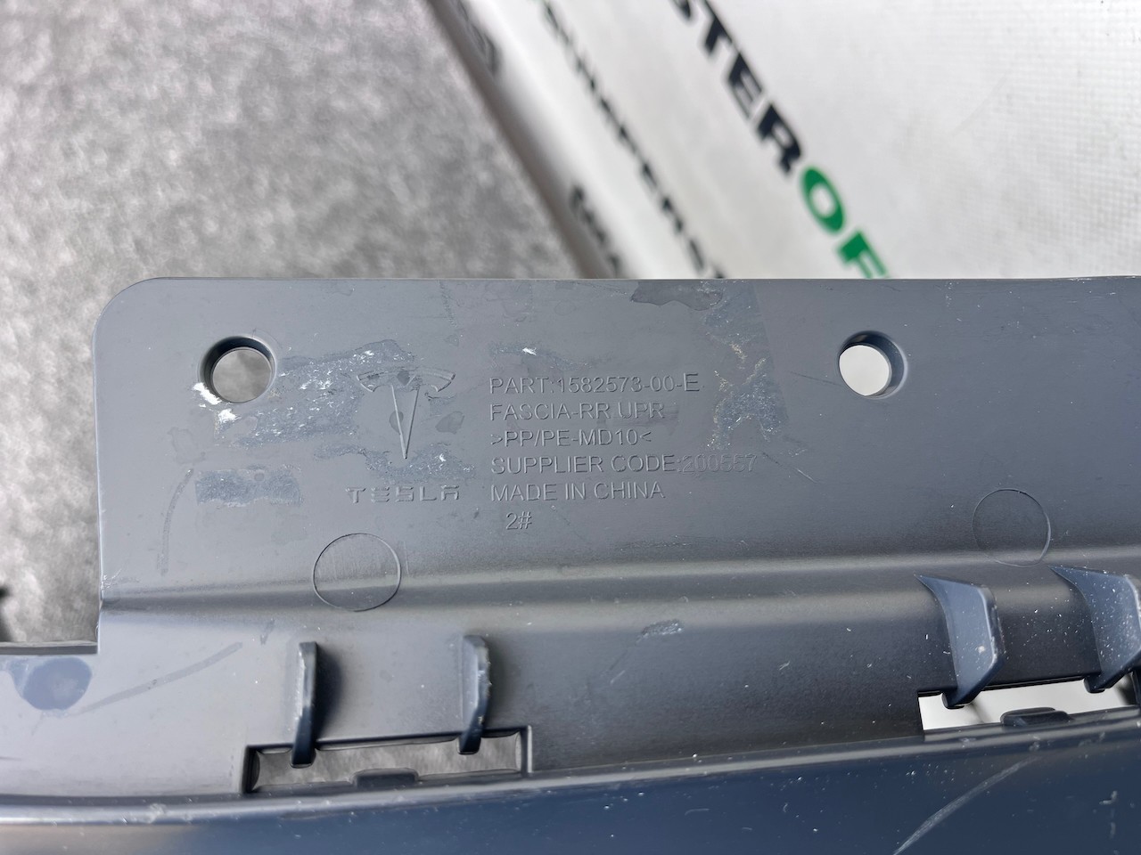 Tesla Model 3 Hatchback Lift 2024-on Rear Bumper In Primer Genuine [p530]