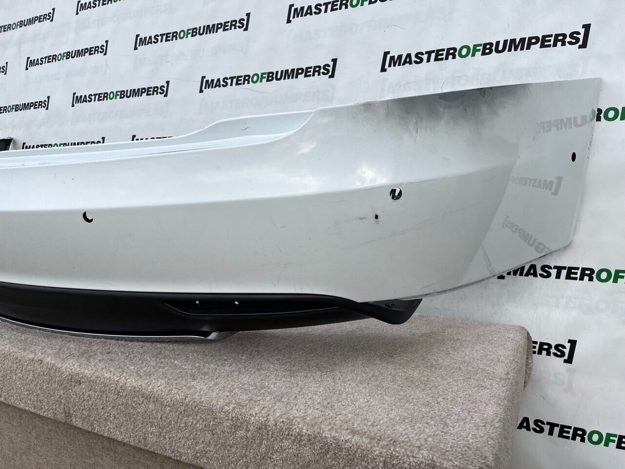 Tesla Model S 2012-2015 Rear Bumper With Diffuser 6 Pdc Genuine [p941]