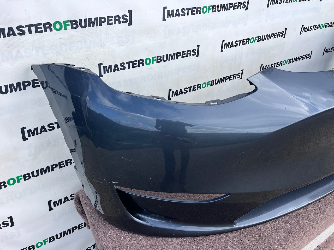 Tesla Y Model Y Hatchabck Ev 2020-2024 Front Bumper Grey No Pdc Genuine [p821]