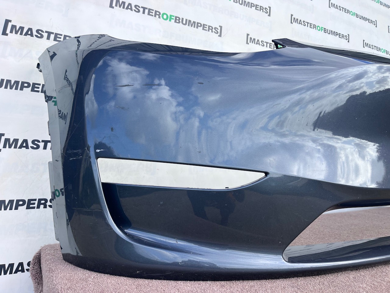 Tesla Y Model Y Hatchabck Ev 2020-2024 Front Bumper Grey No Pdc Genuine [p821]