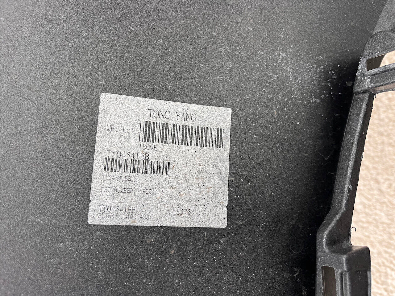 Front Bumper For Toyota Yaris Hybrid Mk3 Hatchback 2014-2017 Tong Yang [t468]