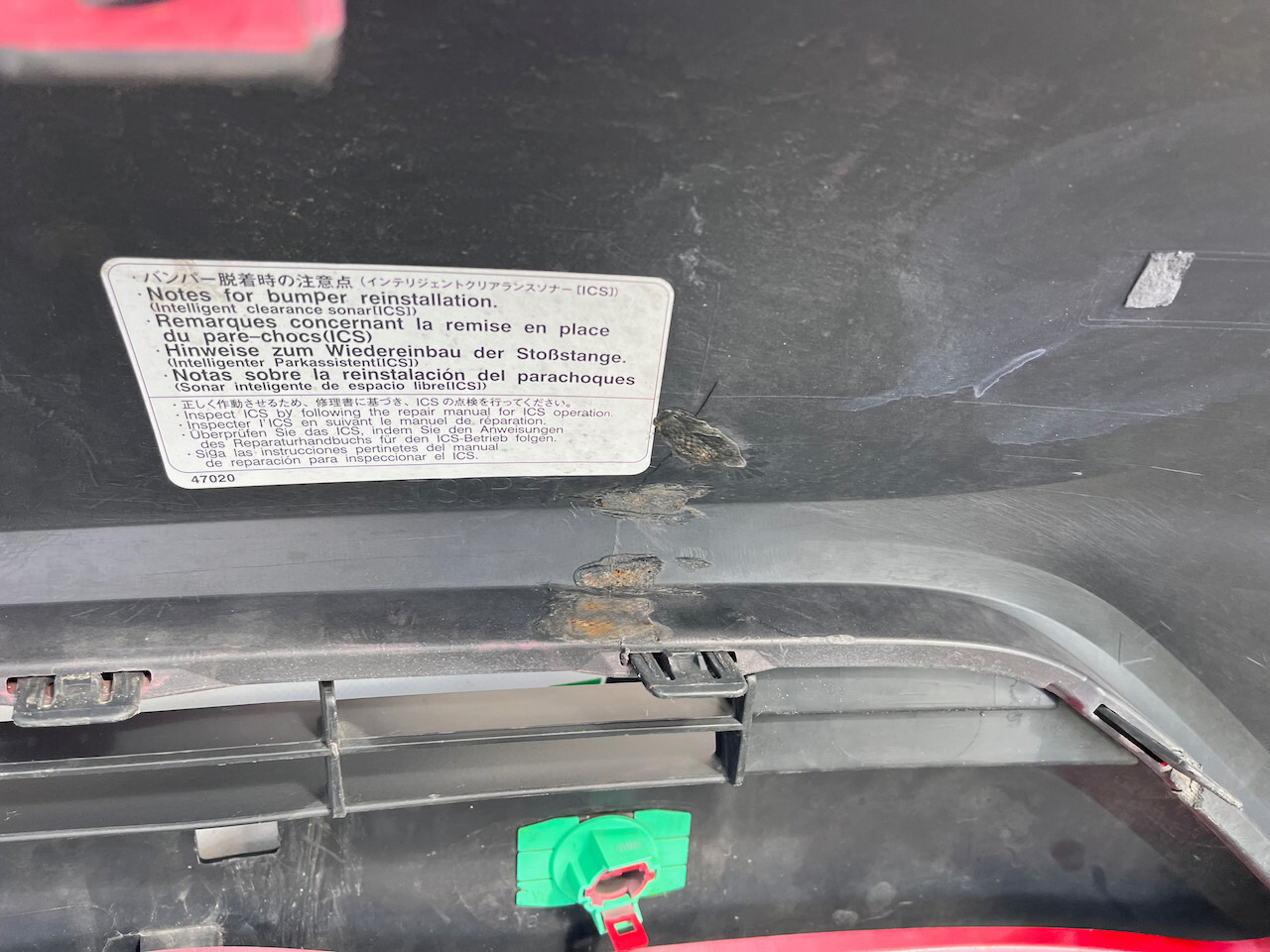 Toyota C-hr Chr Mk1 Lift 2021-2023 Front Bumper 6 Pdc Genuine [t504]