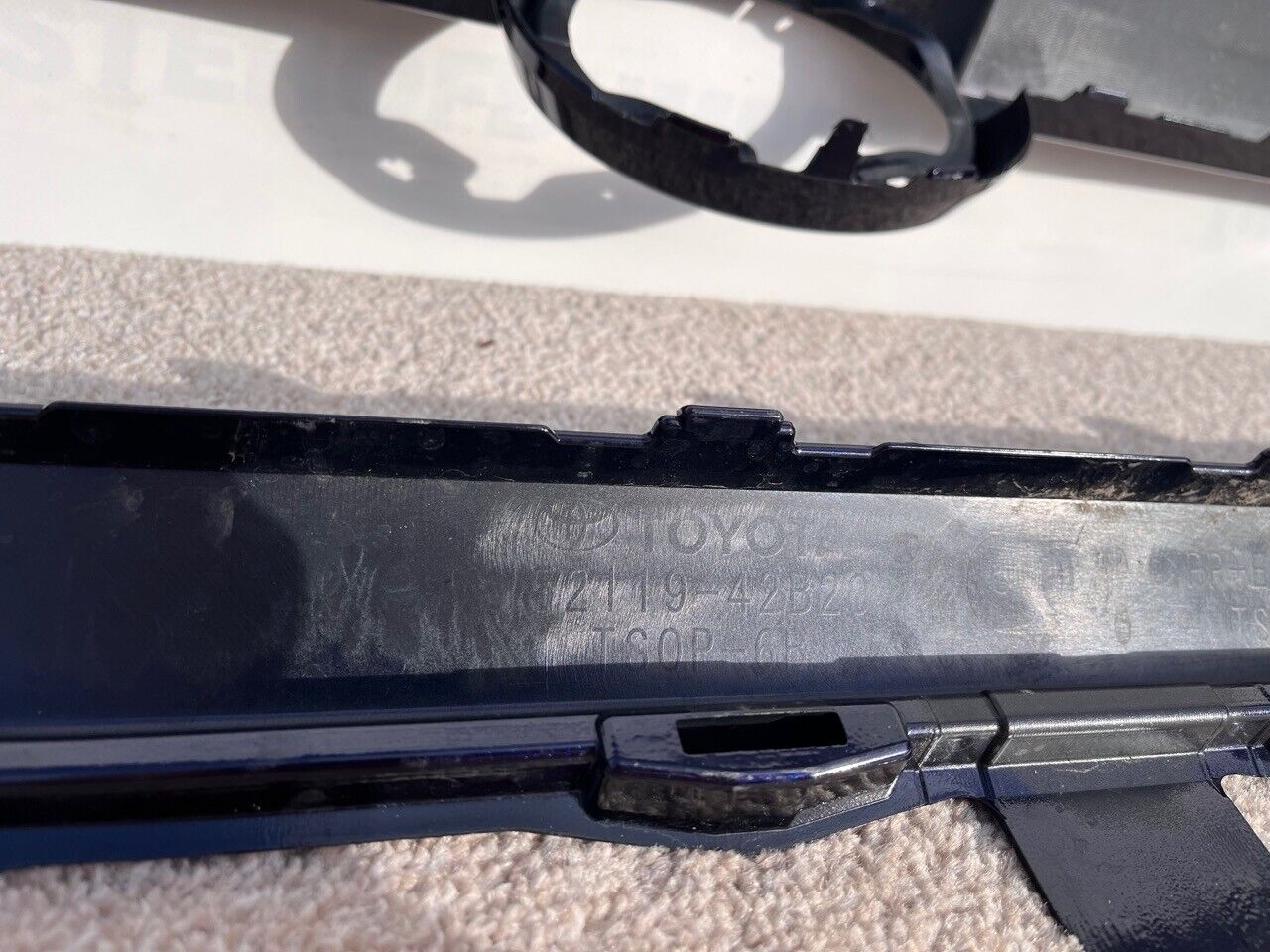 Toyota Rav 4 Hybrid Dynamic Mk5 2018-2021 Front Bumper Blue 4 Pdc Genuine [t278]