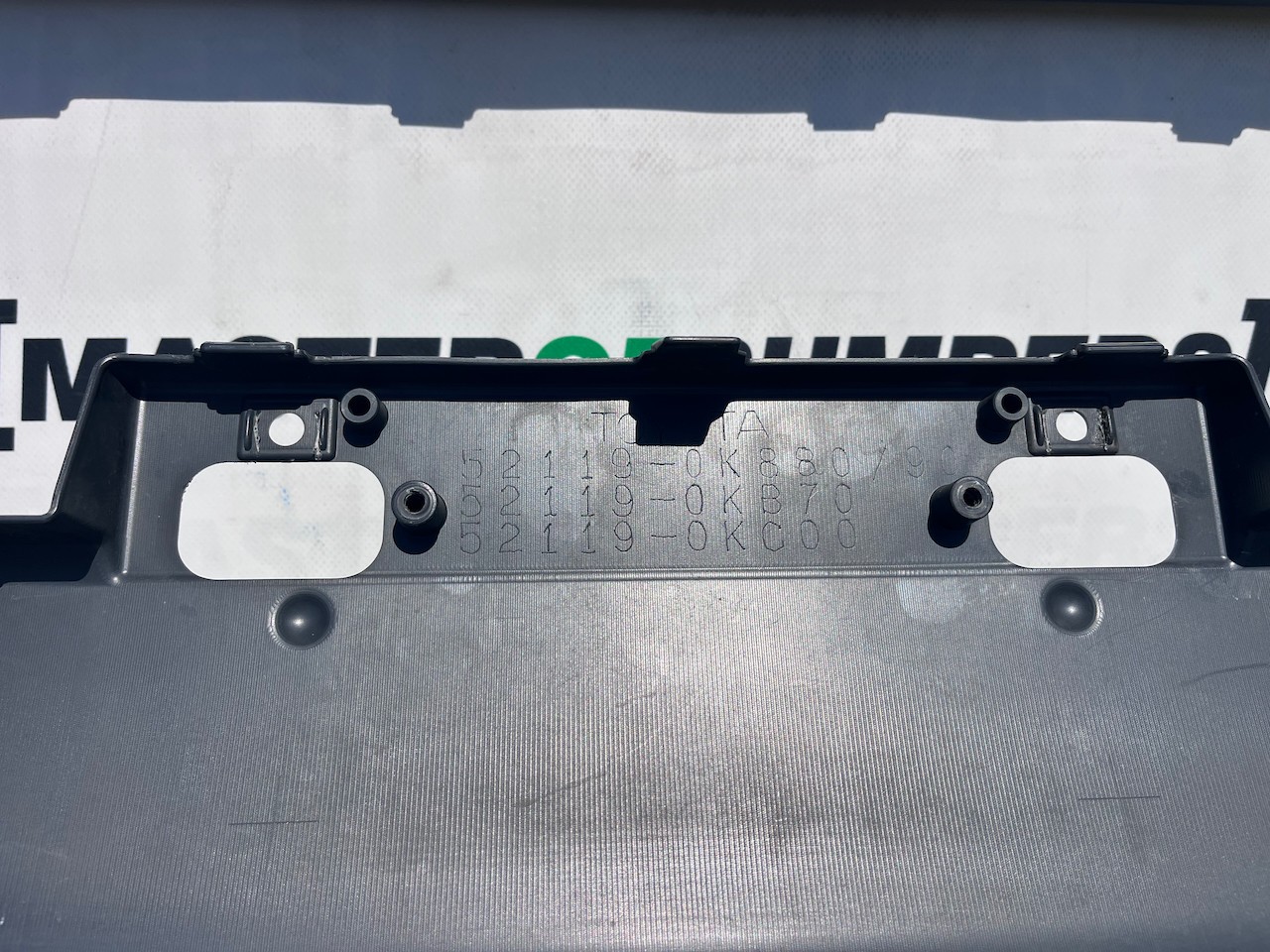 Toyota Hilux Double Cab Pickup Mk8 2016-2020 Front Bumper Texture Genuine [t642]
