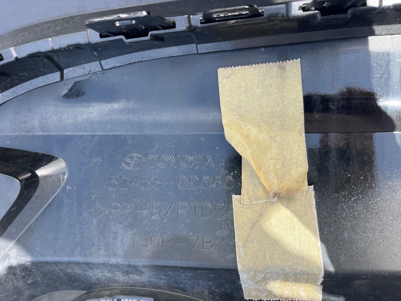 Toyota Yaris Hybrid Gr Sport Hatchback 2020-2025 Rear Bumper Genuine [t523]