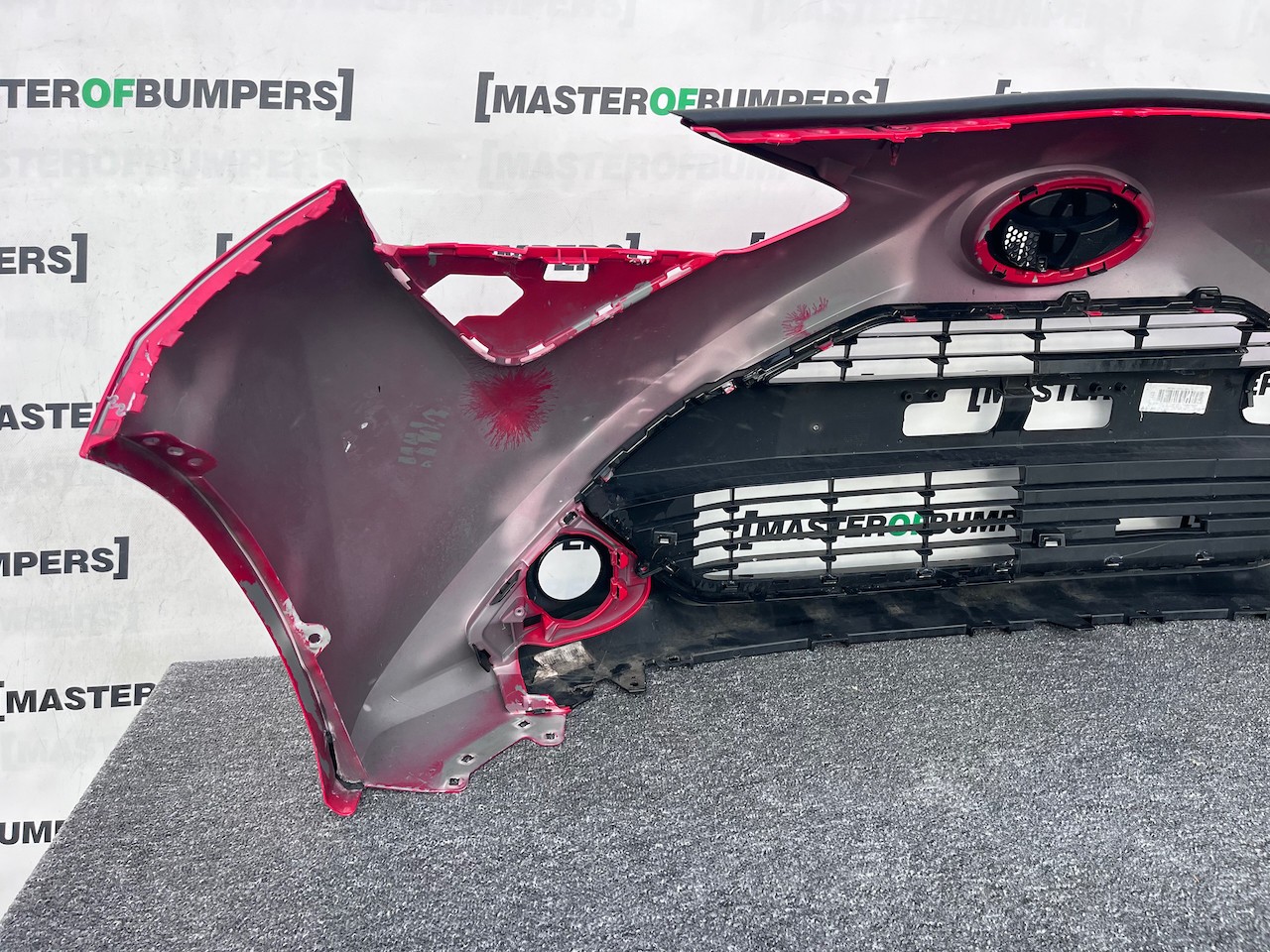 Toyota Aygo X-trend Mk2 Hatchback 2018-2021 Front Bumper Red Genuine [t614]