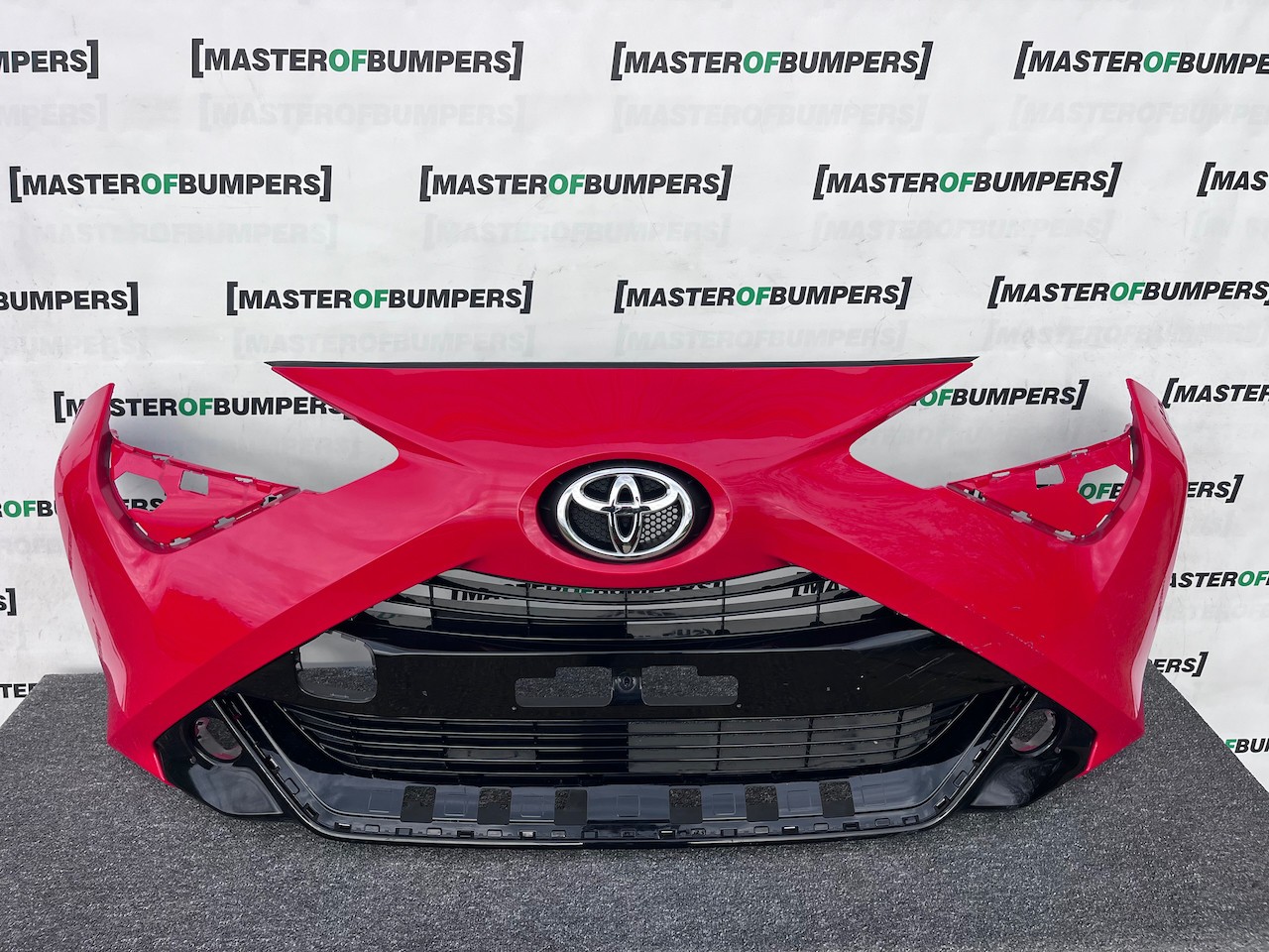 Toyota Aygo X-trend Mk2 Hatchback 2018-2021 Front Bumper Red Genuine [t614]